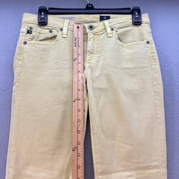 AG Denim Women's Jeans The Stevie Ankle Slim Straight Ankle Yellow Size 26R - Picture 4 of 16
